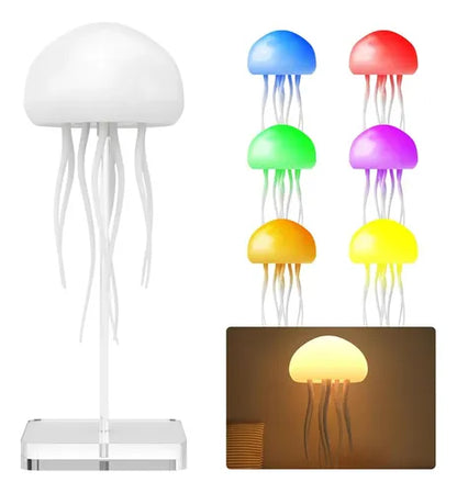Lampara medusa anti-estrés con movimiento